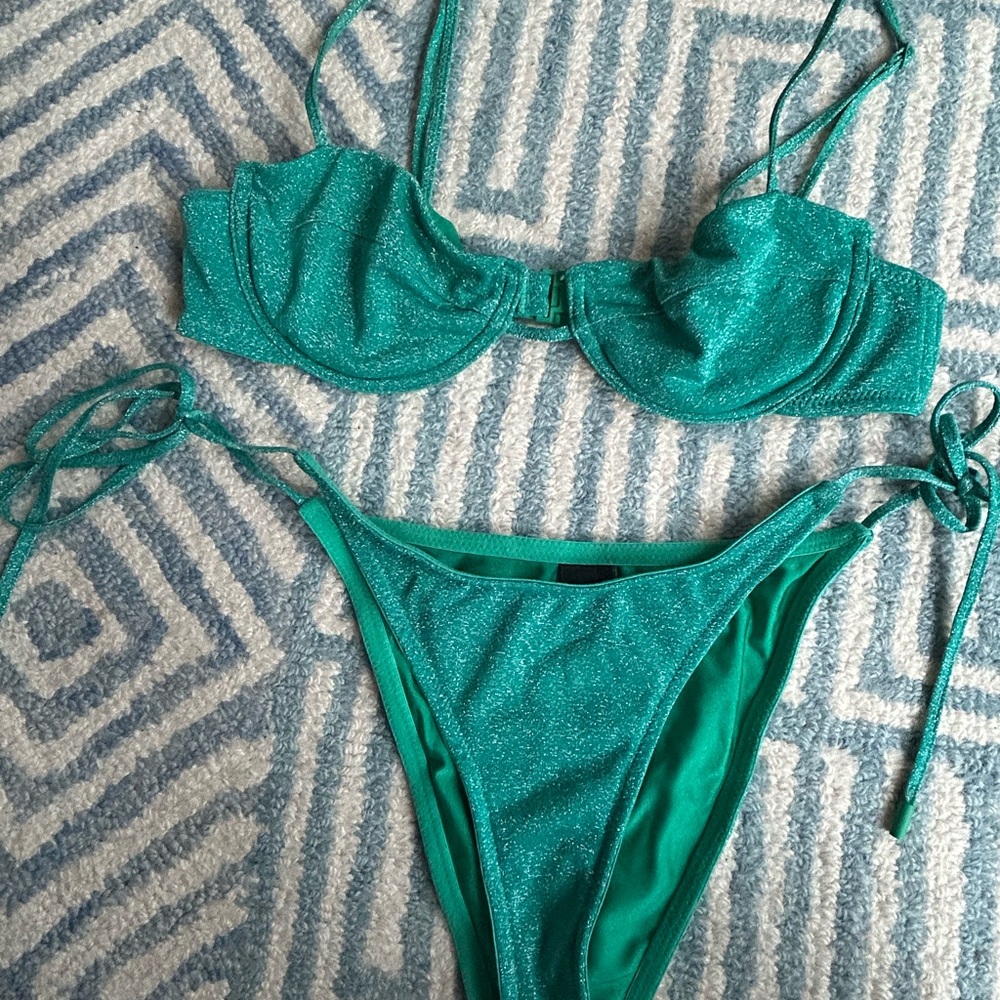 Triangl Swimwear Glittering Green Bikini